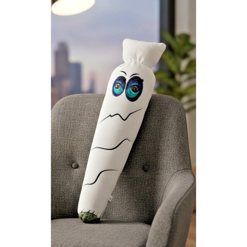 Dazed Society Hazey Kush Giant‎ Plush Toy Pillow White Joint Character 30"